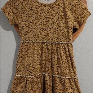 Old Navy Tan Leopard Print Kids Dress